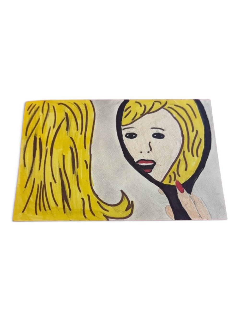 Yellow Pop Art Canvas Painting - Modern Home Art